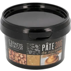 PATISDECOR Produits Sans Gluten|Pâte de Noisette 200g Patisdécor