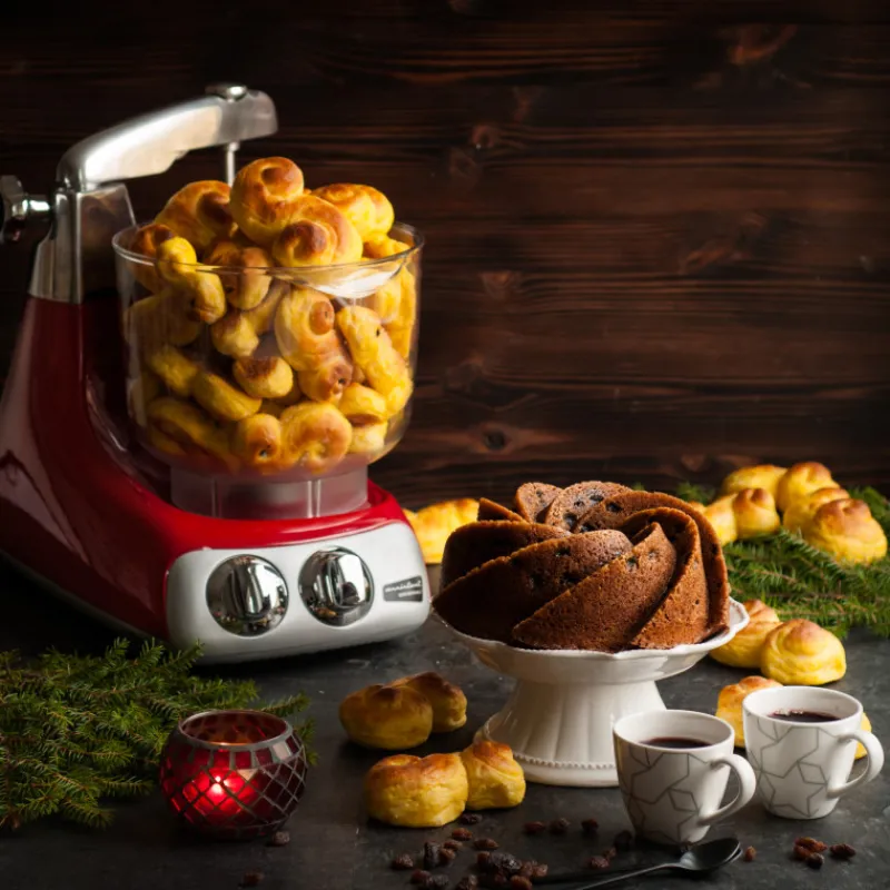 ANKARSRUM Robot Pâtissier|Robot de cuisine Original AKM Rouge