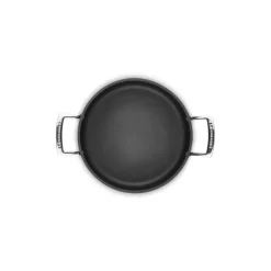 LE CREUSET Casseroles|Rondeau avec Couvercle 24 cm Anti-Adhérent Les Forgées