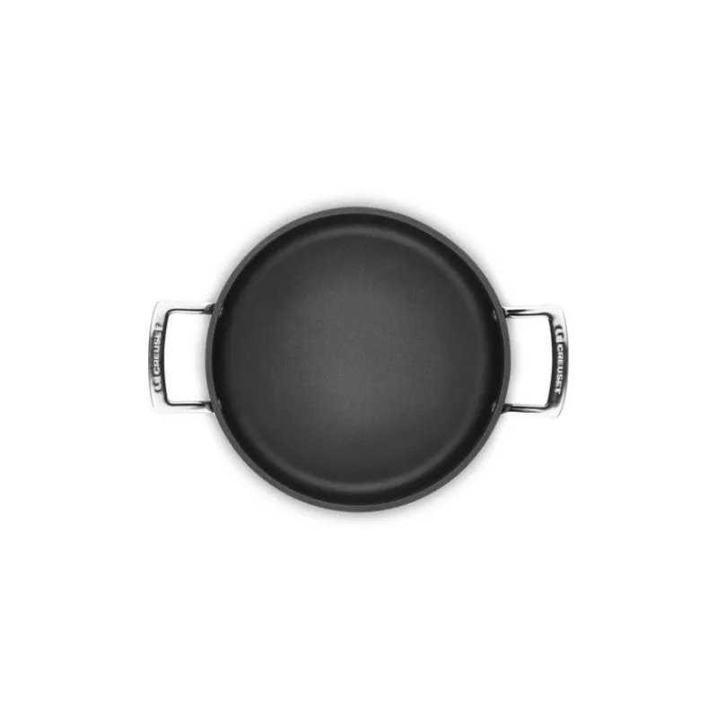 LE CREUSET Casseroles|Rondeau avec Couvercle 24 cm Anti-Adhérent Les Forgées