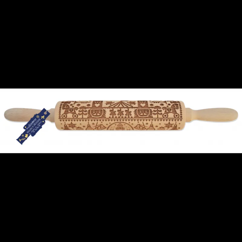 SCRAPCOOKING Ustensiles Pâtisserie|Rouleau à Pâtisserie Motif Casse Noisette 39 cm