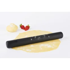MASTRAD Ustensiles Pâtisserie|Rouleau à Pâtisserie Silicone 40,6 cm Noir