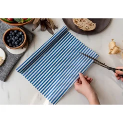 NUTS Conservation|Rouleau Emballage Alimentaire Cire Abeille Bleu 90 x 30,5 cm