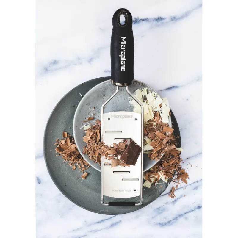 MICROPLANE Râpes À Fromage|Râpe À Légumes|Râpe Coupe Large Gourmet Noir