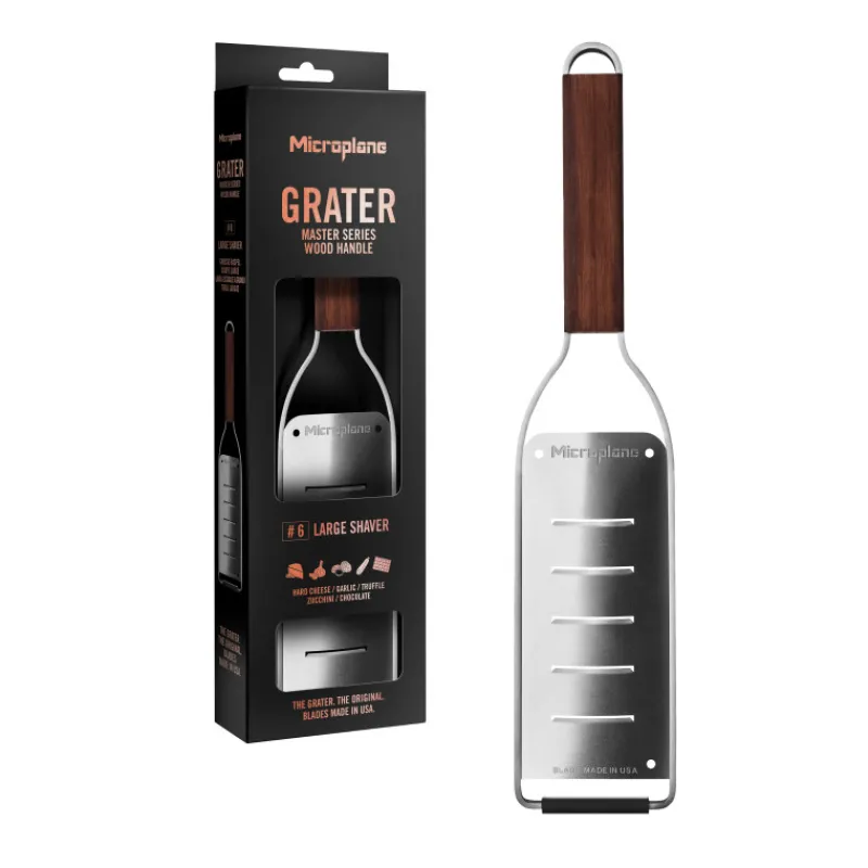 MICROPLANE Râpes À Fromage|Râpe Coupe Large Master Manche en Bois
