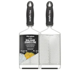 MICROPLANE Zesteur|Râpes À Fromage|Râpe Double Lame Fine et Gros Grains Gourmet