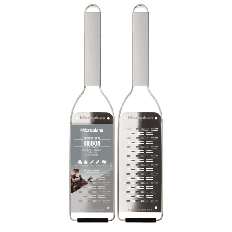 MICROPLANE Râpes À Fromage|Râpe À Légumes|Râpe Double Tranchant Professional Inox