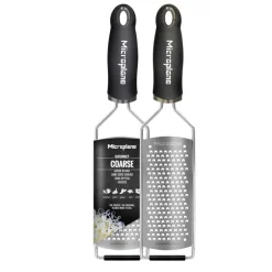 MICROPLANE Râpes À Fromage|Râpe À Légumes|Râpe Gros Grains Gourmet Noir