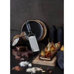 MICROPLANE Râpes À Fromage|Râpe À Légumes|Râpe Gros Grains Gourmet Noir