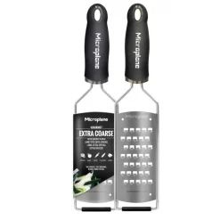 MICROPLANE Râpes À Fromage|Râpe À Légumes|Râpe Très Gros Grains Gourmet Noir