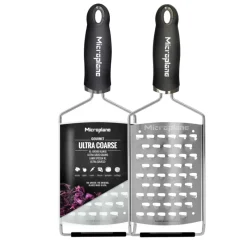 MICROPLANE Râpes À Fromage|Râpe À Légumes|Râpe Ultra Gros Grains Gourmet Noir
