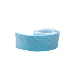PATISDECOR Décoration Comestible|Ruban Pate à Sucre Bleu Arabesque 1,25 m x H 5 cm Patisdécor