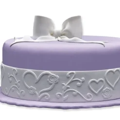 PATISDECOR Décoration Comestible|Ruban Pate à Sucre Cœurs 1,25 m x H 5 cm Patisdécor