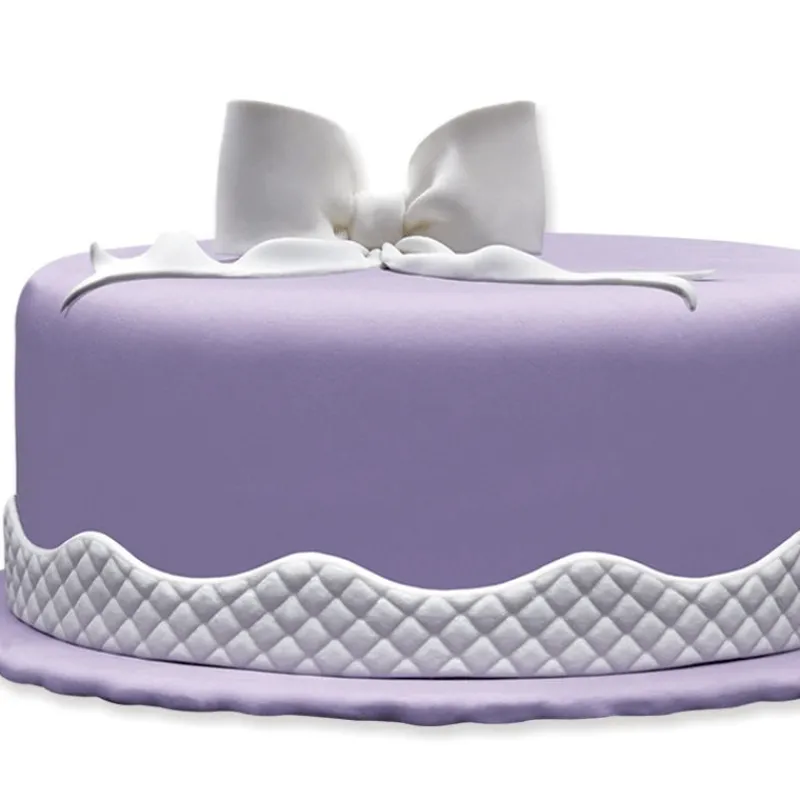 PATISDECOR Décoration Comestible|Ruban Pate à Sucre Losanges 1,25 m x H 3 cm (x2) Patisdécor