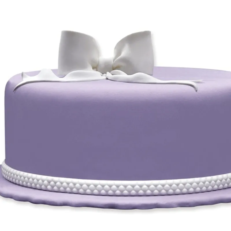 PATISDECOR Décoration Comestible|Ruban Pate à Sucre Perles 1,25 m x H 1,5 cm (x4) Patisdécor