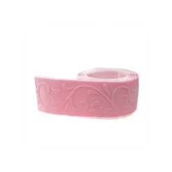 PATISDECOR Décoration Comestible|Ruban Pate à Sucre Rose Arabesque 1,25 m x H 5 cm Patisdécor