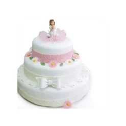 PATISDECOR Décoration Comestible|Ruban Pate à Sucre Rose Arabesque 1,25 m x H 5 cm Patisdécor