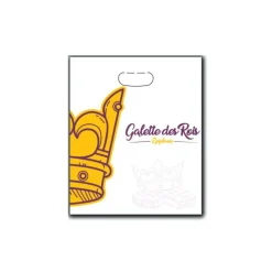 CUISINEADDICT Emballage Alimentaire|Sac à Galette Ingraissable 26x31cm Motif Couronne x100