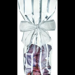 CUISINEADDICT Emballage Alimentaire|Sachet Bonbon Argent avec Fond Carton 10 x 22 cm (x100)