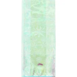 WILTON Emballage Alimentaire|Sachet Bonbon Irisé Flocon de Neige 11 x 23,5 cm avec Attaches Sachet (x10)