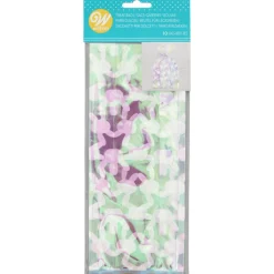 WILTON Emballage Alimentaire|Sachet bonbon Lapins Irisés (x10)