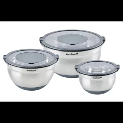 MASTRAD Servir, Présenter|Bassines De Cuisine|Saladiers Inox (x3)