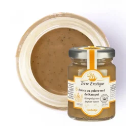 TERRE EXOTIQUE Fonds De Sauce - Sauces|Poivre|Sauce au Poivre Vert de Kampot 100 ml