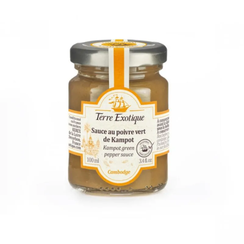 TERRE EXOTIQUE Fonds De Sauce - Sauces|Poivre|Sauce au Poivre Vert de Kampot 100 ml