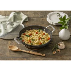 LE CREUSET Sauteuses|Sauteuse Antiadhérente Essentiel Céramique 30 cm et couvercle