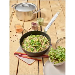 DE BUYER Sauteuses|Sauteuse Bombée Anti Adhésive Ø 24 cm Choc Intense