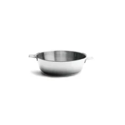 DE BUYER Sauteuses|Sauteuse bombée tout Inox sans Queue Ø 24 cm Twisty