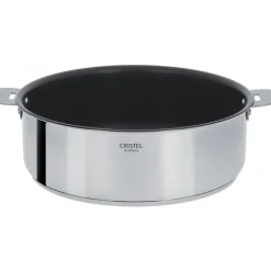 CRISTEL Sauteuses|Sauteuse Casteline Ø 24 cm Manche Amovible Anti-Adhésive Inox