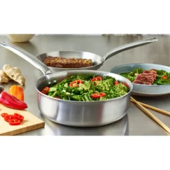 DE BUYER Sauteuses|Sauteuse Droite Inox Ø 24 cm Alchimy