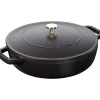 STAUB Sauteuses|Sauteuse en Fonte Chistera 28 cm Noir