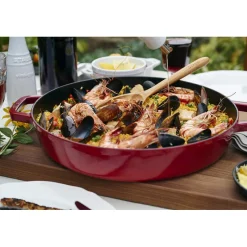 STAUB Sauteuses|Sauteuse en Fonte Chistera 28 cm Rouge Cerise