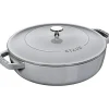 STAUB Sauteuses|Sauteuse en Fonte Chistera 28 cm Gris Graphite
