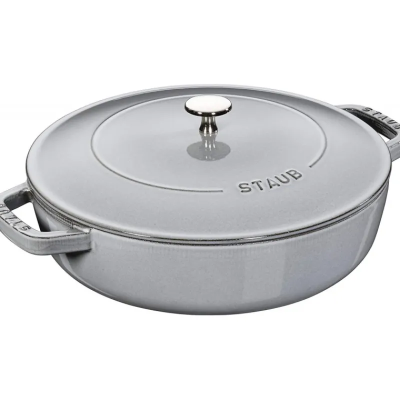 STAUB Sauteuses|Sauteuse en Fonte Chistera 28 cm Gris Graphite