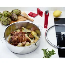 CRISTEL Sauteuses|Sauteuse Mutine Ø 32 cm Manche Amovible Inox