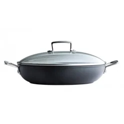 LE CREUSET Sauteuses|Sauteuse Provençale 30 cm Anti-Adhérente avec couvercle Les Forgées