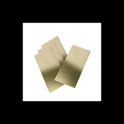 CUISINEADDICT Présentoirs Pour Gâteaux|Semelle à Bûche 20x10cm Or Bords Droits (x50)