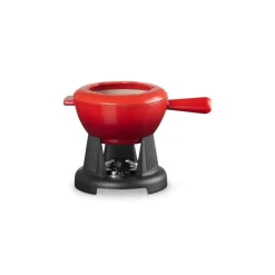 LE CREUSET Appareil À Raclette, Appareil À Fondue|Service à fondue manche fonte Cerise (rouge)