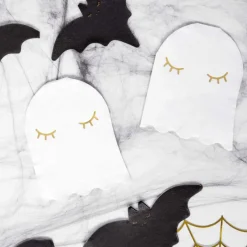 FUNCAKES Vaisselle|Serviettes en Papier Fantôme Halloween PartyDeco (x20)