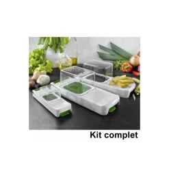 TELLIER Coupe Légumes|Set 3 Alligator coupe-oignons et frites