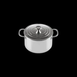 LE CREUSET Batterie De Cuisine|Faitout|Set 4 Pièces Casseroles et Faitout Inox Signature