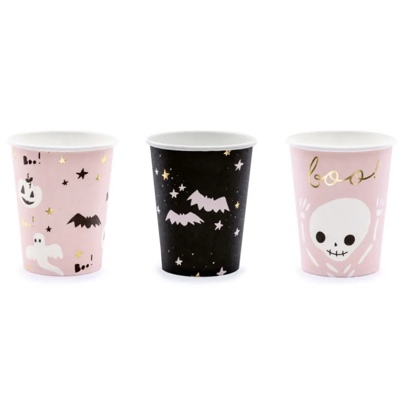PARTYDECO Vaisselle|Set de 6 Gobelets Halloween en Papier PartyDéco