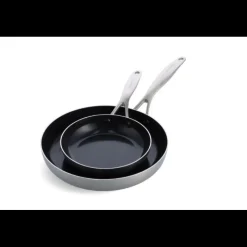 GREENPAN Batterie De Cuisine|Poêles|Set de 2 Poêles 20 et 28 cm collection GENEVA ™