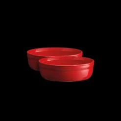 EMILE HENRY Vaisselle|Plat De Cuisson|Set de 2 Ramequins à Crème Brûlée en Céramique Ø 12 cm Grand Cru
