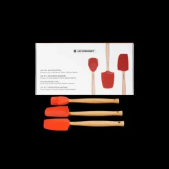 LE CREUSET Spatules|Maryses Et Cuillères|Set de 3 Spatules Silicone Volcanique