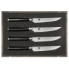 KAI Couteau Japonais|Set de Couteaux à Steak 12 cm Shun Classic Damas