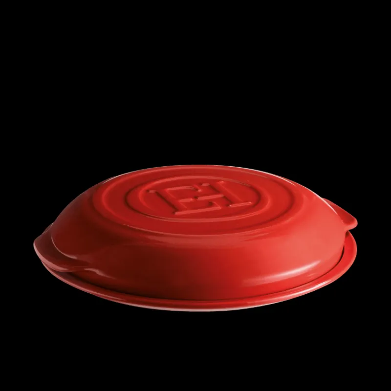 EMILE HENRY Plat De Cuisson|Moules À Gâteaux|Set Moule à Tarte Tatin en Céramique Ø 33 cm Grand Cru